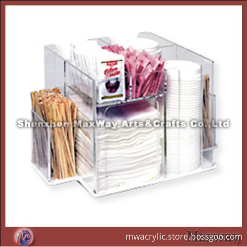 Wholesale Multifunctional Clear stationery supplies Holder/Box With 5 Adjustable Pockets